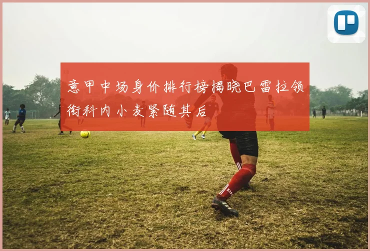 意甲中场身价排行榜揭晓巴雷拉领衔科内小麦紧随其后